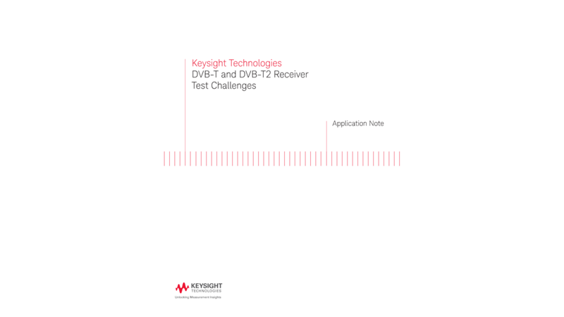 DVB-T and DVB-T2 Receiver Test Challenges